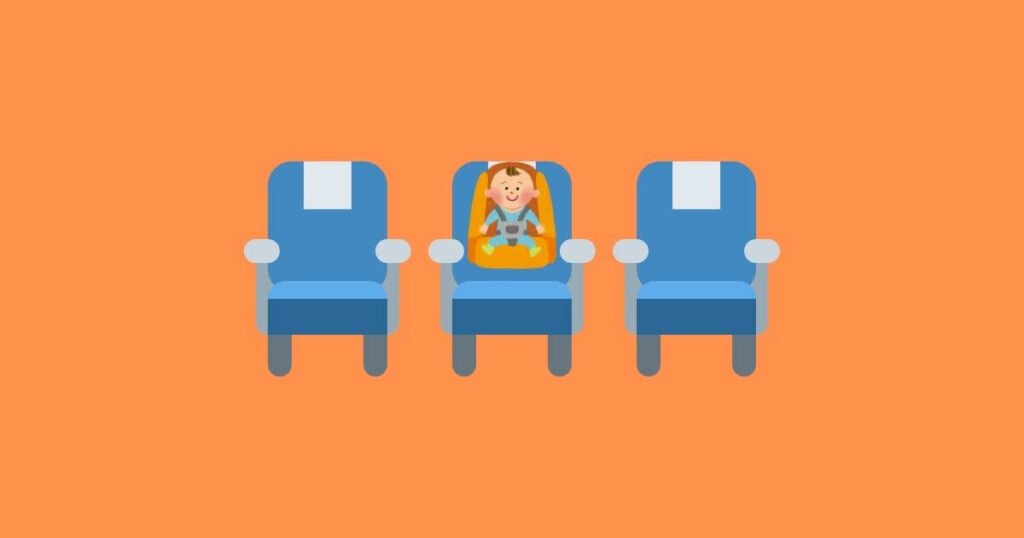 baby and toddler seat on airplane